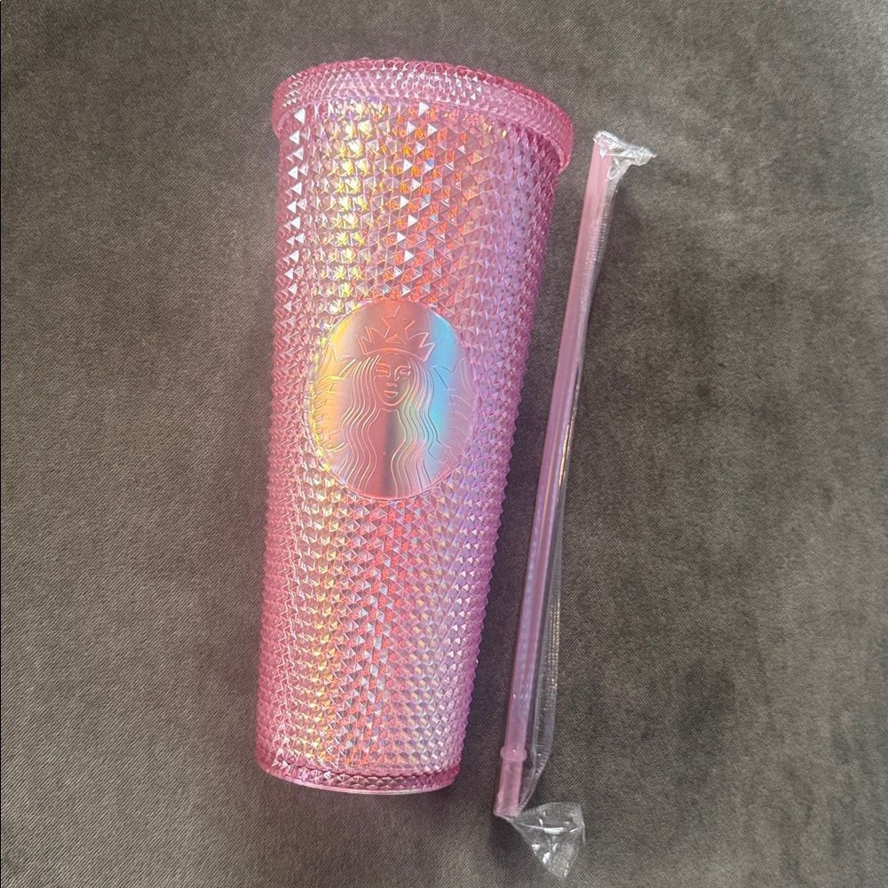 Starbucks Venti Pink Studded Tumbler 24oz NEW